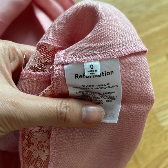 NWT Reformation rima linen two piece skirt set - Picture 11 of 11